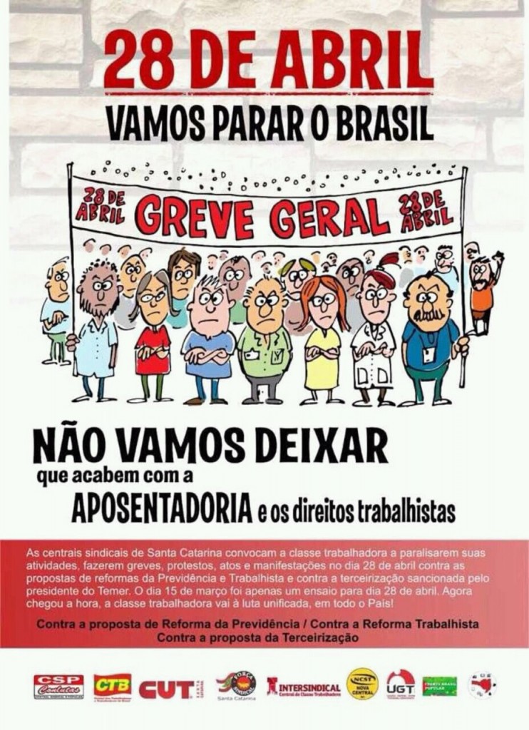28 DE ABRIL – GREVE GERAL!